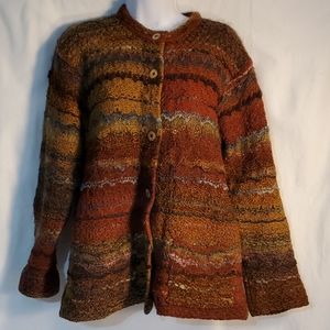 Lorry Marshall Hand Framed Cardigan Sweater